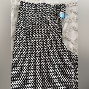 Anthropologie Black and White Patterned pants